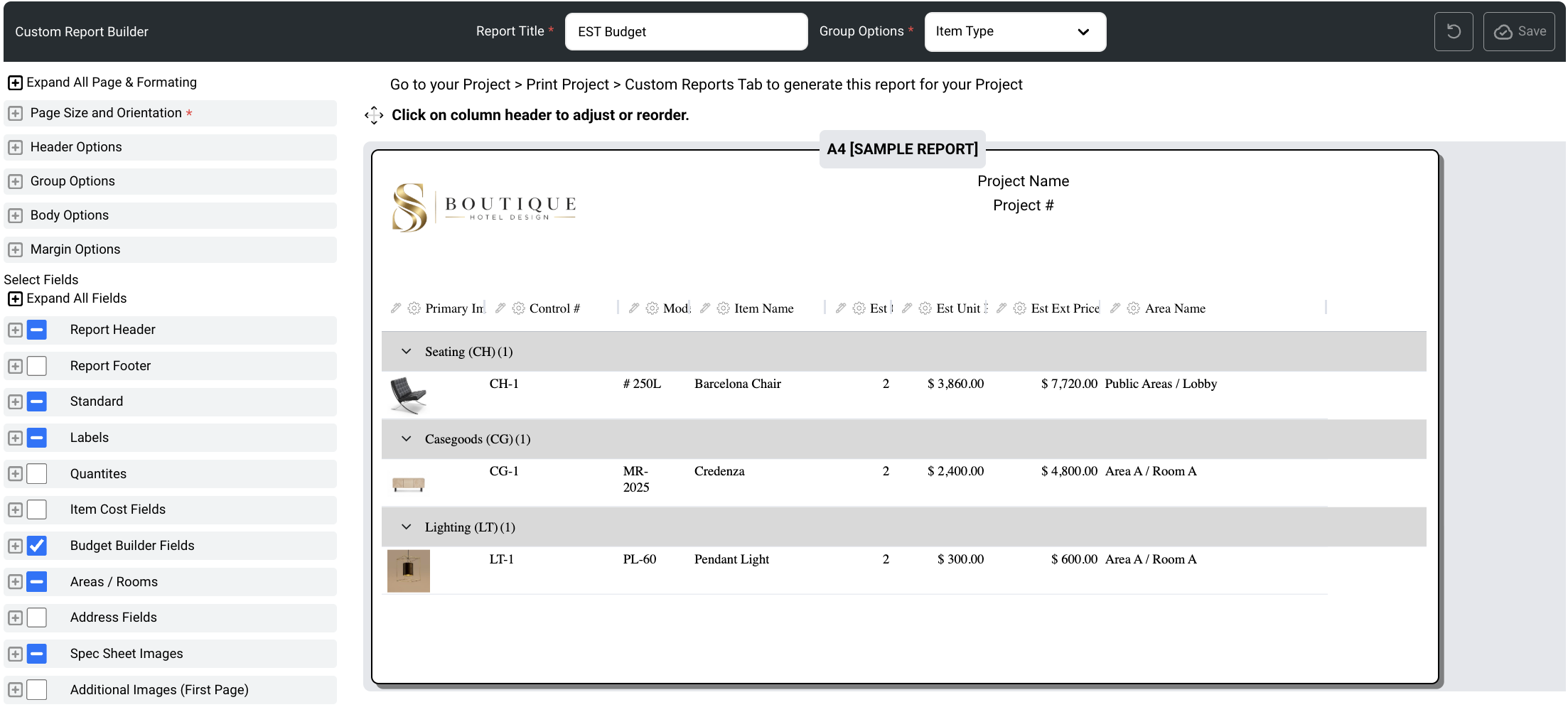 Custom Report Builder