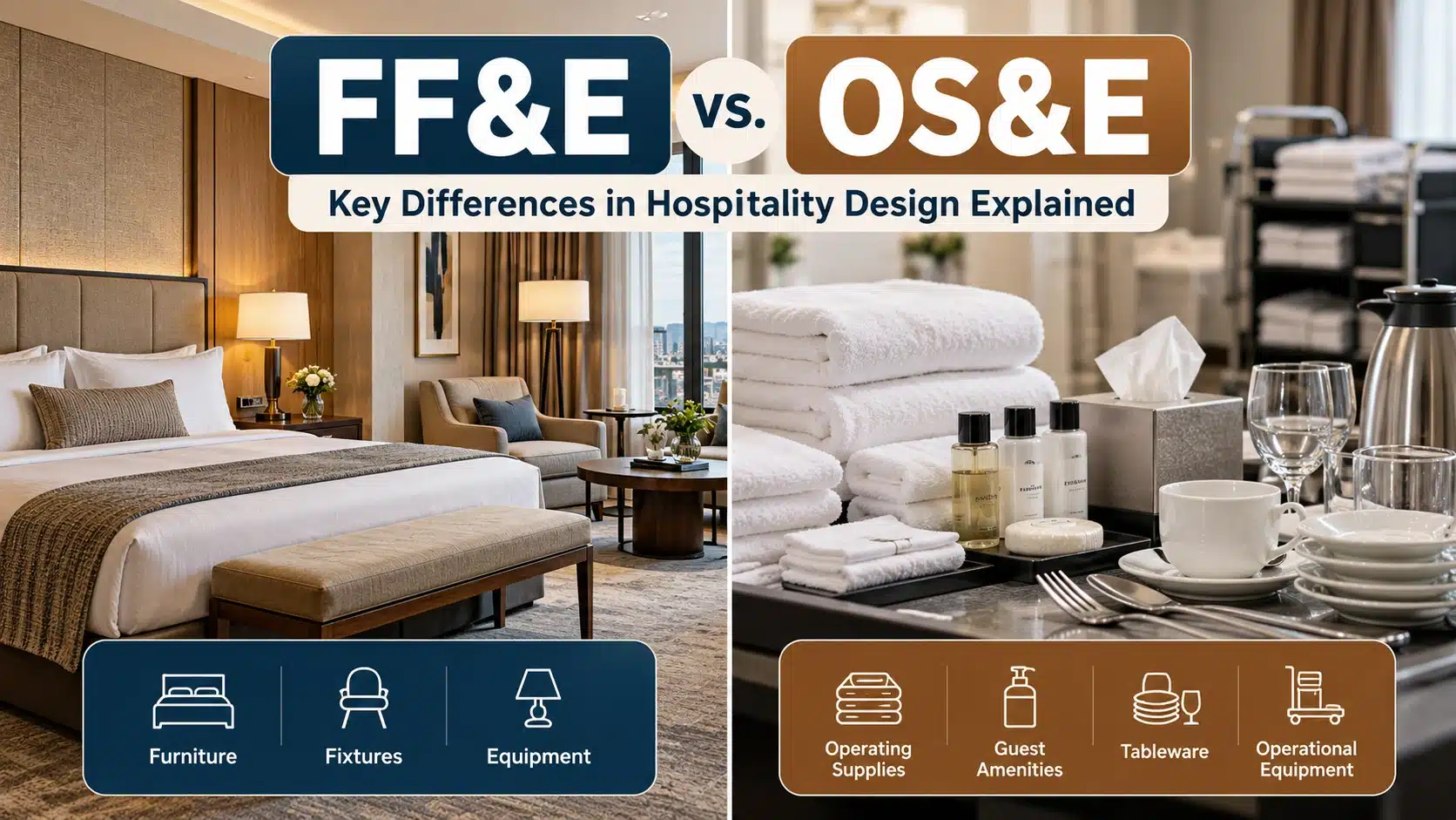 FF&E vs. OS&E: Key Differences in Hospitality Design Explained
